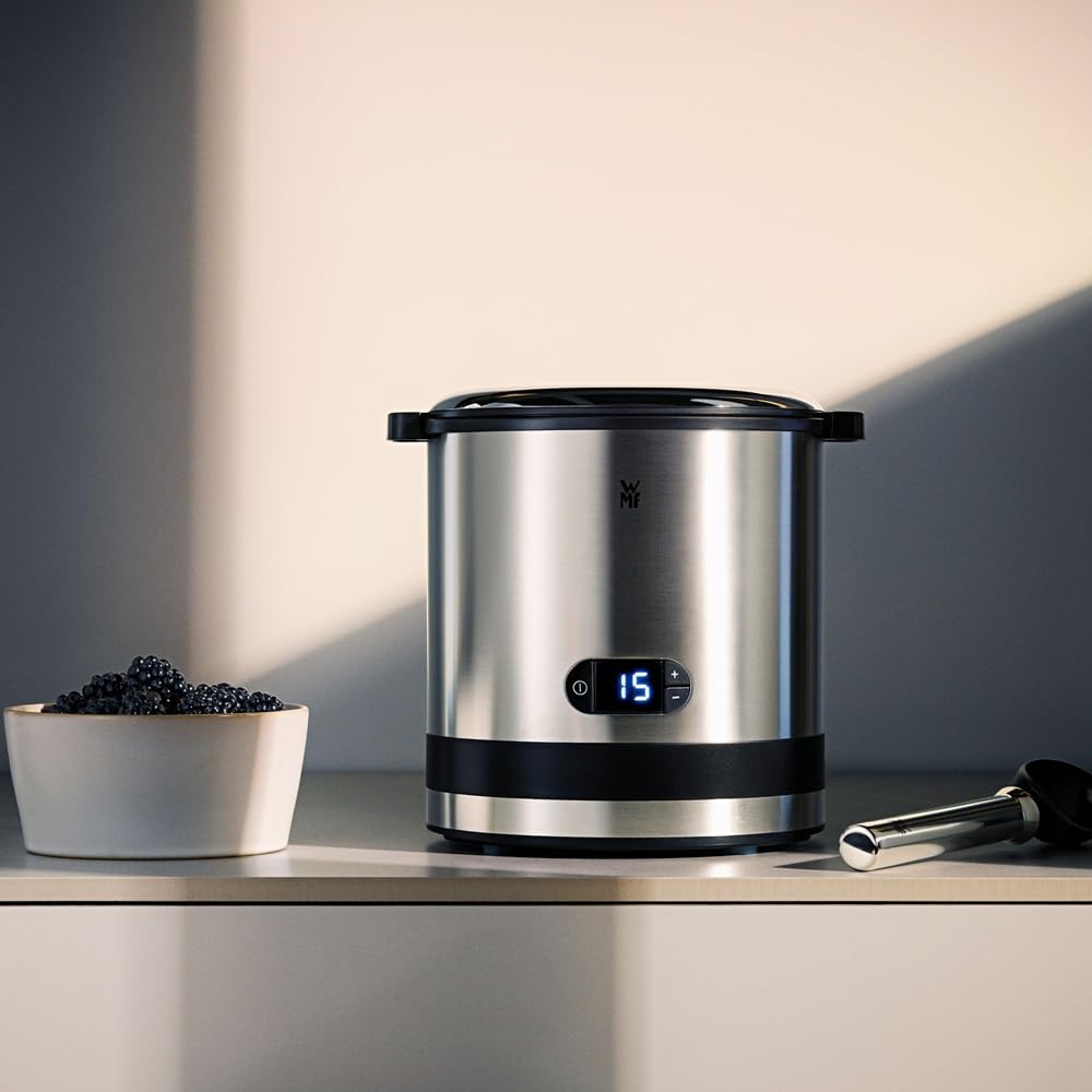 WMF Küchenminis 3in1 Eismaschine, für Frozen Joghurt, Sorbet und Eiscreme, Gefrierbehälter 300 ml, Eisportionierer, 30-Minuten-Time, spülmaschinengeeignete Teile, Ice Cream Maker