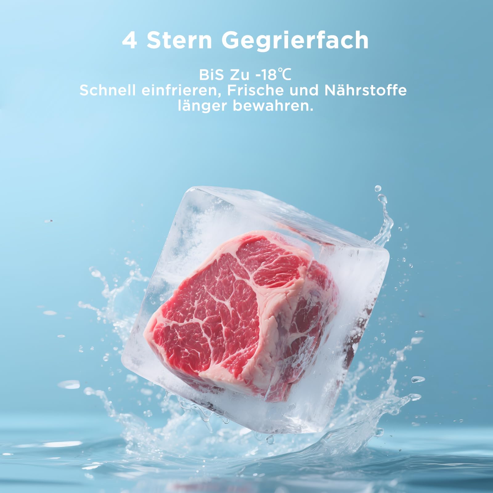 Midea Kühlschrank mit Gefrierfach MERB276FGE02A | 270L Kühl-Gefrierkombination (199L + 71L) | No Frost, All-Around Cooling | Doppelte Steuerung & Digital Control | Super-Kühl, LED | 180 cm, Edelstahl