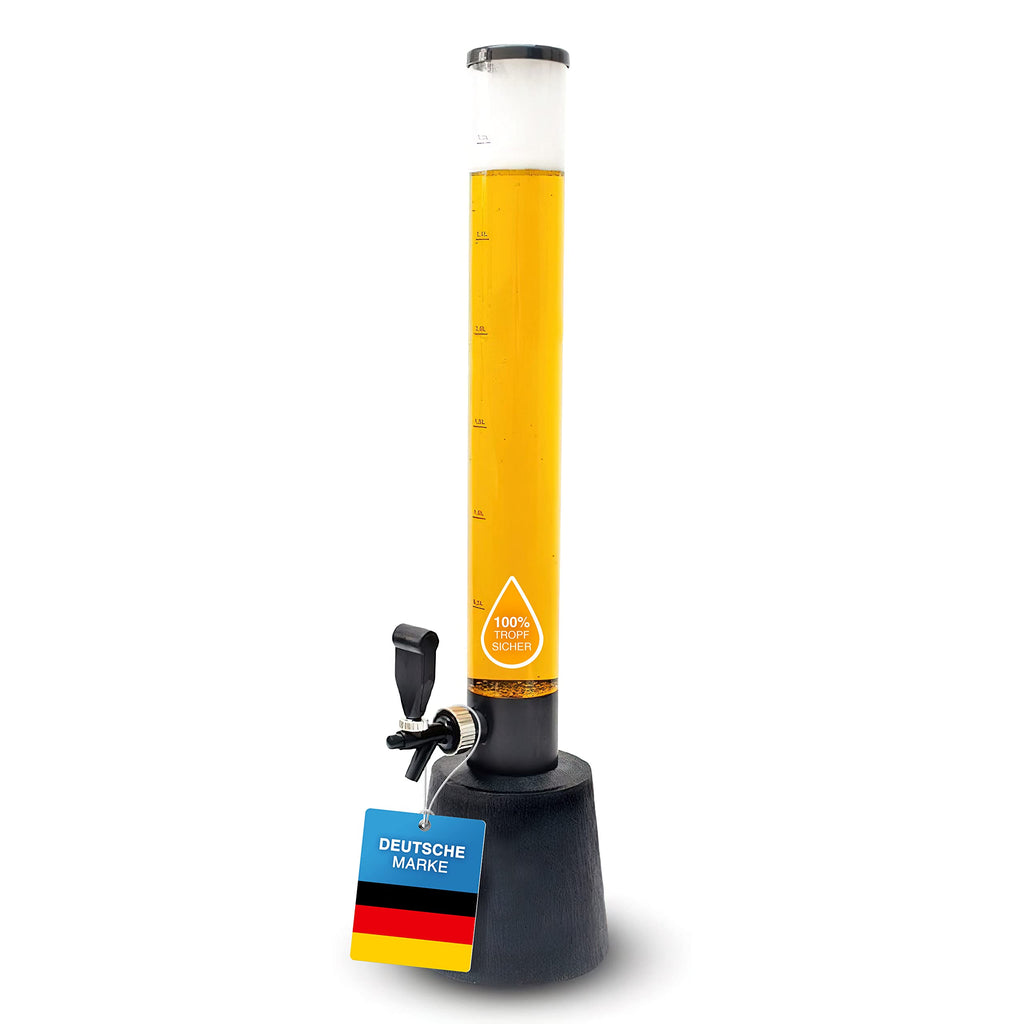 Bierzapfanlage & Biersäule 3,5L – Premium Getränkespender & Bierturm für Partys – Getränkesäule, Zapfsäule & Trinksäule – Das perfekte Bier Gadget & Aperol Spender