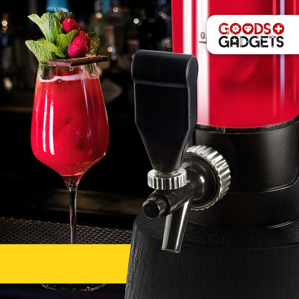 Bierzapfanlage & Biersäule 3,5L – Premium Getränkespender & Bierturm für Partys – Getränkesäule, Zapfsäule & Trinksäule – Das perfekte Bier Gadget & Aperol Spender